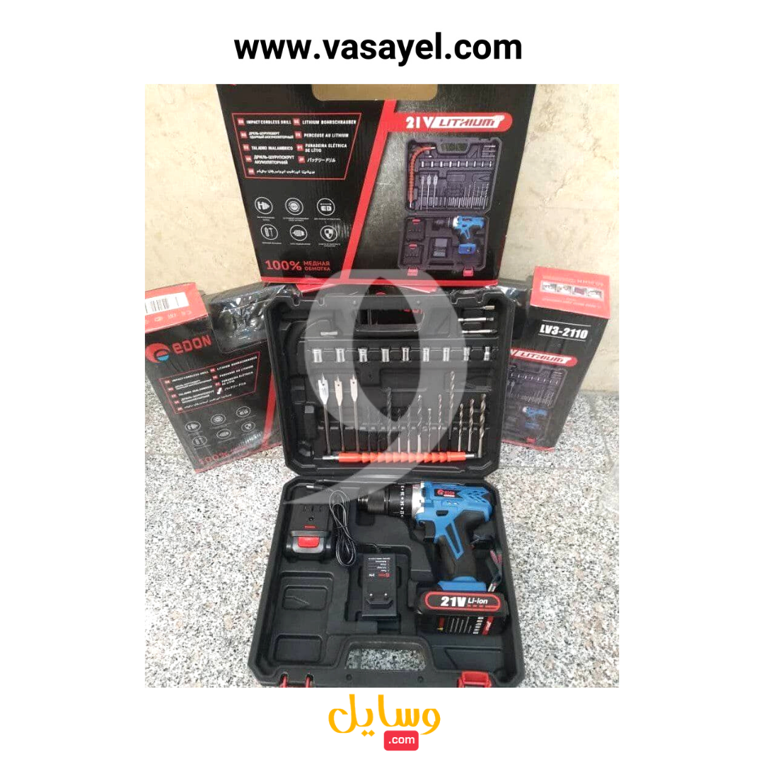 دریل پیچ گوشتی چکشی شارژی ادون مدل LV3-2110 - Image 5