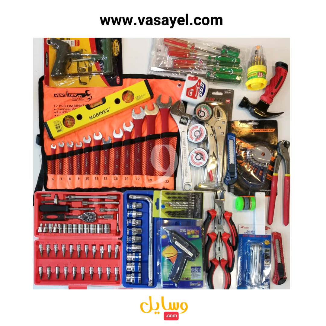 جعبه ابزار کامل 120 پارچه صنعتی حرفه ای بکس و اچار مدل v006